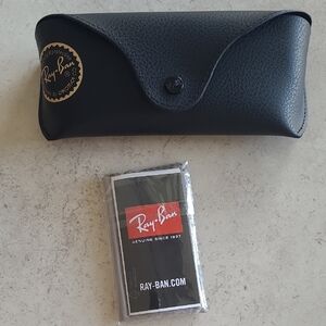Ray-Ban Black Leather Sunglasses Holder